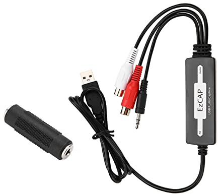 Socobeta Audio Capture Recorder professionell ljudinspelningsadapter USB konverterade skivspelare kassetter till MP3/WAV