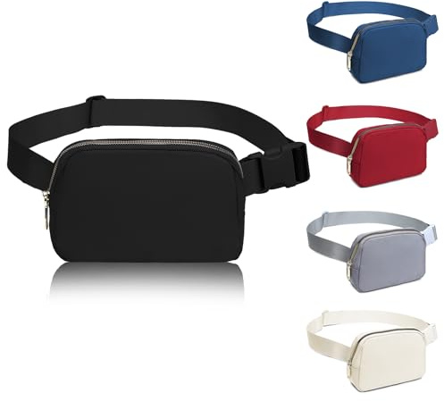 MISS LULU Bauchtasche Gürteltasche Hüfttasche Umhängetasche Damen Handytasche Sport wasserdichte mit Laufgürtel & Reißverschluss Leicht geeignet für Laufen Reisen Outdoor