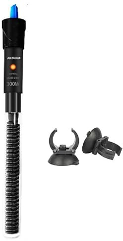 JULIAQUA Classique Chauffage Aquarium pour Réservoir de Poissons et Tortues 25W 50W 100W 200W 300W (Y1-300W)