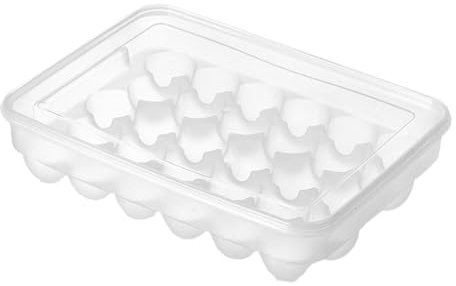 SZLIFE Support à œufs de comptoir, organisateur de réfrigérateur, plateau à œufs, distributeur, récipient à œufs pour réfrigérateur, 30 Grilles