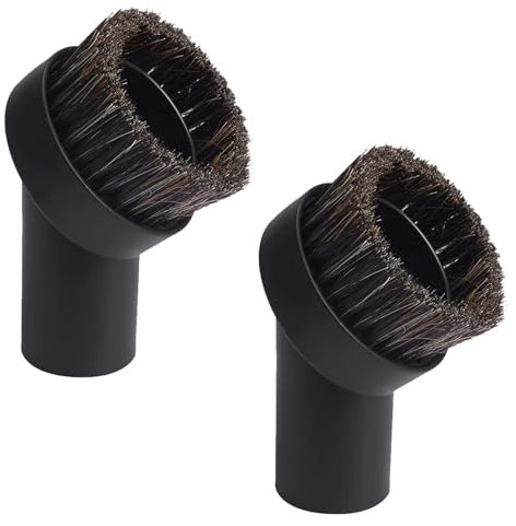 DtgEcd 2 pcs henry hoover brush, Horse Hair Round Brush, henry hoover brush head, 25mm Horse Hair & ABS Material, for Deep Cleaning and Pet Hair Removal, Compatible with Multiple Vacuum Models
