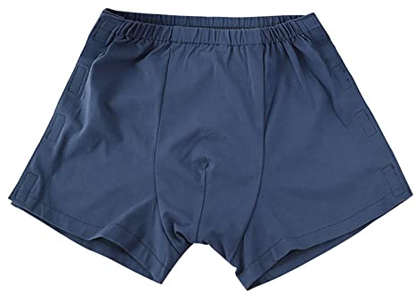 Biancheria intima da uomo slip post intervento a strappo mutande completamente aperte adesive su entrambi i lati facili da indossare e togliere, Z01-blu., L