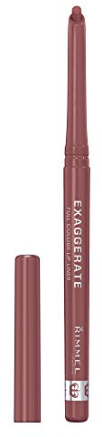 Rimmel London Exaggerate Automatic Lip Liner Addiction (Rosy-Plum), Professional Contouring and Plumper lips, Ideal for All Skin Types, 0.25 g