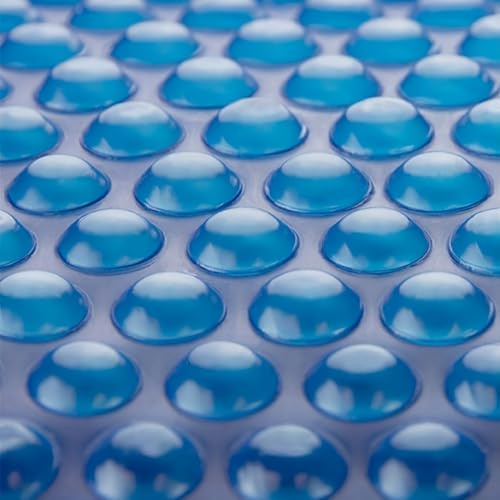 Sun2Solar Blue 18 ft Round Pool Solar Cover | 800 Series | Heat Retaining Solar Blanket | for Heating Inground & Above Ground Swimming Pools | Includes 6 Heavy-Duty Grommets