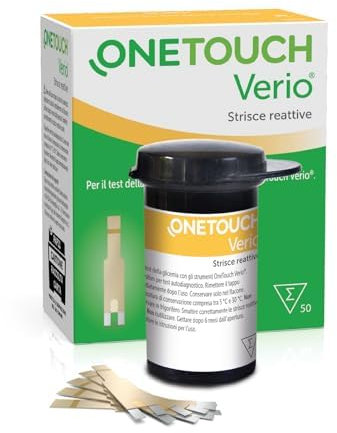 OneTouch Verio® Strisce reattive per 50 test glicemici per l’automonitoraggio della glicemia I 1 confezione contenente 50 strisce reattive