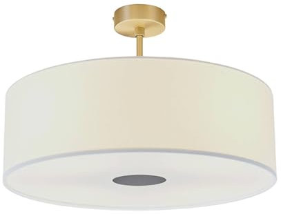 Rothfels quitani Deckenlampe 'Gala' (Modern) in Weiß aus Aluminium u.a. für Wohnzimmer & Esszimmer (4 flammig, E27,) - Textil Deckenleuchte, Lampe, Wohnzimmerlampe