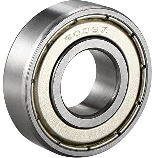 sourcing map Rillen Kugellager 6003Z Einzehl Schild 17 mm x 35 mm x 10 mm Chromstahl DE