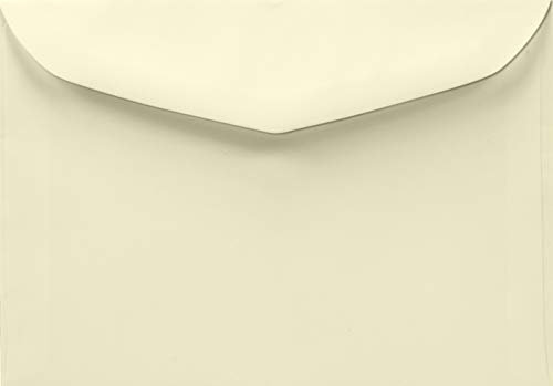 Netuno 50 Umschläge Elfenbein DIN B6 12,5 x 17,5 cm 100g Lessebo Smooth Ivory Briefumschläge cremefarben für automatische Kuvertierung nassklebend ohne Fenster Briefkuverts hochwertig ecru