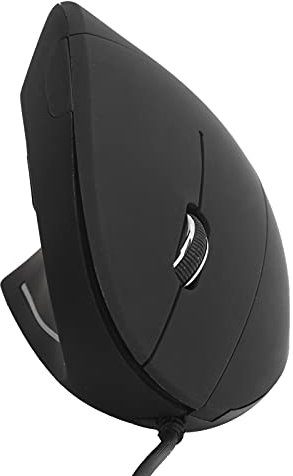 Ratón para Zurdos, ratón para Zurdos con Cable Vertical Ergonómico 800/1200 / 1600DPI USB Optical Sensitive and Quiet Click Gaming Office Computer Mouse para 8/10(Cableado)