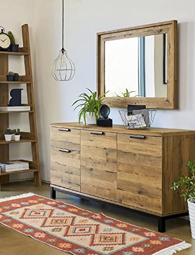 e-floor Teppich für Wohnzimmer Baumwolleteppich | Gewebt | Doppelseitiges Muster | Boho Kelim Teppiche | Teppichläufer | Küchenteppich | Schlafzimmer | Orange, Terra | 80x150 cm