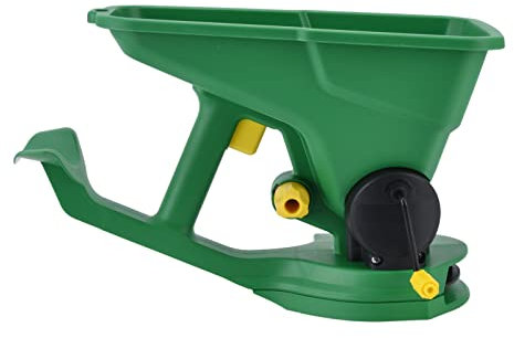 Seminatrice Portatile da Giardinaggio Seminatrice Piccola 1.5L 5 Regolazione Dell'ingranaggio Seme da Prato Azionato a Mano Spargitore di Fertilizzante Applicatore