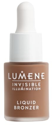 LUMENE Invisible Illumination [Kaunis] Flüssiger Bronzer | Transparenter, aufbaubarer flüssiger Bronzer für einen natürlichen, strahlenden Teint | Leichte und gut verblendbare Formel | Vegan | 15 ml