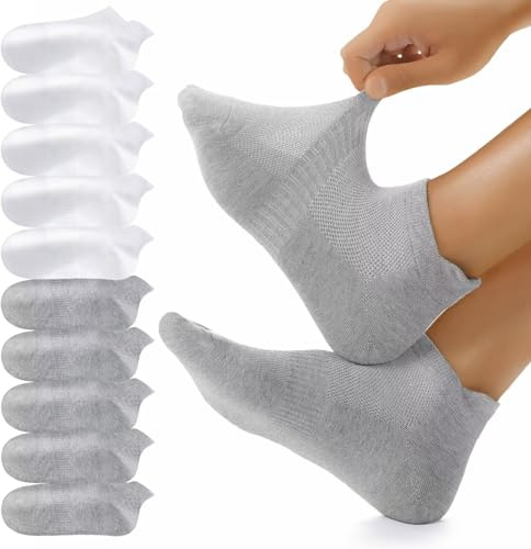 YouShow 10 Paar Sneaker Socken Herren Damen Atmungsaktive Kurz Sportsocken