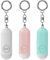 3 Pièces Alarme Personnelle, Alarme De Poche, Alarme Personnelle d'urgence, avec LED Lampe De Poche Torche Alarme Porte -Clés D'auto-Défense pour Femmes, Hommes, Enfants Et Personnes Gées, 130 DB