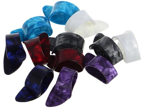 ifundom 12pcs Celluloid Flat Guitar Thumb Picks Plectrums for Banjo Bass Ukulele Acoustic Instrument String