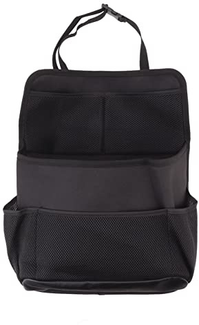 ZIXINNKC Organizador para el Asiento Trasero del Coche, con múltiples Bolsillos y Gran Capacidad. Bolsa de Almacenamiento Universal para Botellas, teléfonos, tabletas y Aperitivos.
