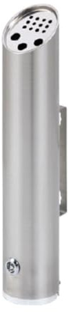 ZZlei2yu-12 Cenicero de pie Contenedor de basura pared for interiores y exteriores con columna ceniza acero inoxidable for sala fumadores(Medio)