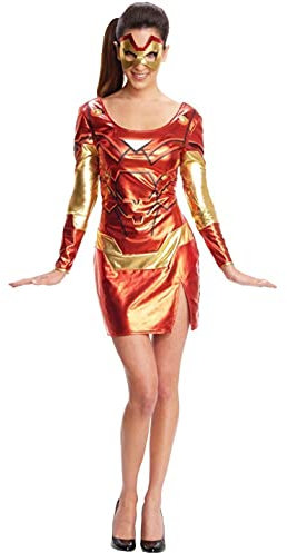 Rubie's 880955 Rubie's Official Marvel Miss Iron Man Resue Adult Costume Ladies Xsmall