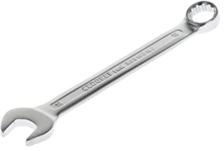 GEDORE red Ring-Maulschlüssel, SW 18 mm, Matt-satinierte Oberfläche, Chrom-Vanadium-Stahl, Silber