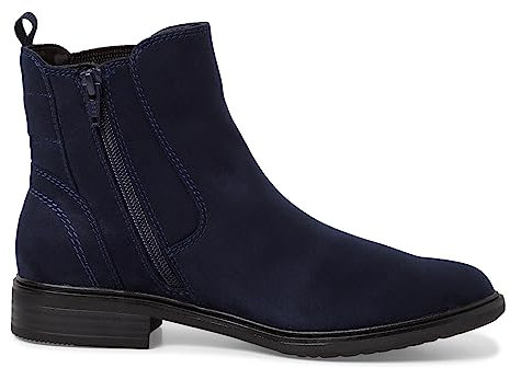 Jana Damen Chelsea Boots Elegant Flach Weite H Mehrweite, Blau (Navy), 41 EU