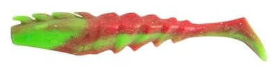 Berkley Gulp!® Nemesis Prawn Paddle Tail; Salzwasser-Angel-Weichköder für Raubfische; Garnelen-Imitation, maximale Duftstreuung für Boots- und Uferangeln, 10cm, Nuclear Chicken