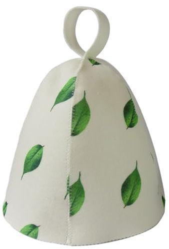 Cappello per bagni e saune, accessorio per il bagno a vapore, copricapo di isolamento termico in feltro, ampia gamma di applicazioni, vestibilità comoda, 23 cm, bagno a vapore e doccia