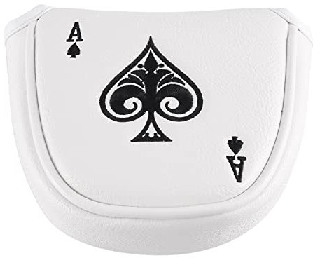 Wrtysully Golf Hammer Putter Abdeckung Kopfbedeckung Magnetischer SchläGer Schutz Passt für 2 Ball Stil Putter, RH LH
