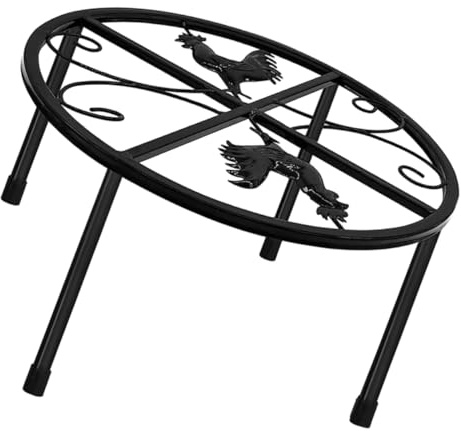 TOYANDONA Support de Nourriture pour Poules Élevé avec Protection Cou Râtelier Pratique pour Alimentation et Abreuvoir Rack Multifonctionnel pour Pot de Fleurs et Nourriture pour Volaille