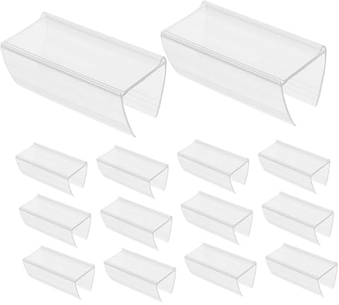 AUTSUPPL Lot De 30 Porte-Étiquettes Clips Pour Étagères Support D'Affichage Prix Détachable Pour Supermarché Bureau Maison Organisation