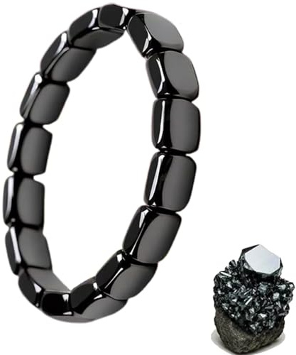 FAMINESS Hematite Bracelet Hematite Bracelet for Men, Be Focused, Strong, and Ready to Take on Anything, Wristband for Men & Women