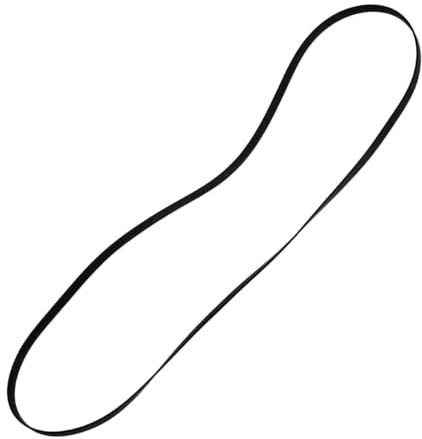 jojofuny Correa de Goma Flexible para Tocadiscos y Fonógrafo, Repuesto Negro de 49 Cm, Accesorio para Tocadiscos Vinilo, Cinturón de Transmisión Resistente y Silencioso