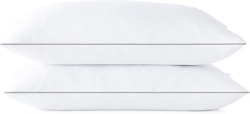 NORA HOME Almohadas Pack 2 40x80 de Fibra para Dormir, Relleno 3D Virgen Hueca Siliconada, Firmeza Media para Cuello y Cabeza, Microfibra Peinada Tacto Melocotón, Transpirables y Confortables - Suite