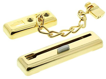 Burg Wächter Sicherheits-Türkette mit Kindersicherung, 13 cm Länge, TKM 64 SB, Kettenlänge: 13 cm