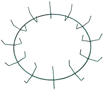 Starting Gardens 12 Inch Wreath Form, (Qty. 10) 12 Wire Frame, Heavy Duty to Hold Greenery or Heavier Items, 11 Clips