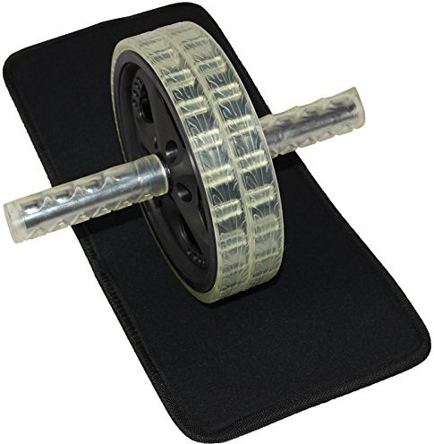 Cox Swain AB Bauchtrainer Roller/Wheel inkl. Knieauflage für Fitness Bauchmuskeltraining, Colour: Black, Size: One Size