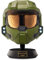 Halo Master Chief Deluxe Helmet with Stand - LED Lights on Each Side - Battle Damaged Paint - One Size Fits Most - Build your Universe