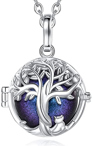 CELESTIA Chiama Angeli Gravidanza, Collana Donna Ciondolo Albero della Vita Argento, Regalo Donna Incinta, Bebe