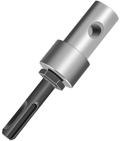 Lyshujli Earth Auger Drill Adapter for Corded Cordless Drill, Connect 4/ 6 Auger to 1/2 SDS Plus Drill