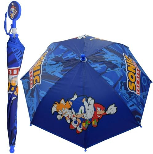 Sonic the Headgehog Small Umbrella with Clamshell Handle Blue