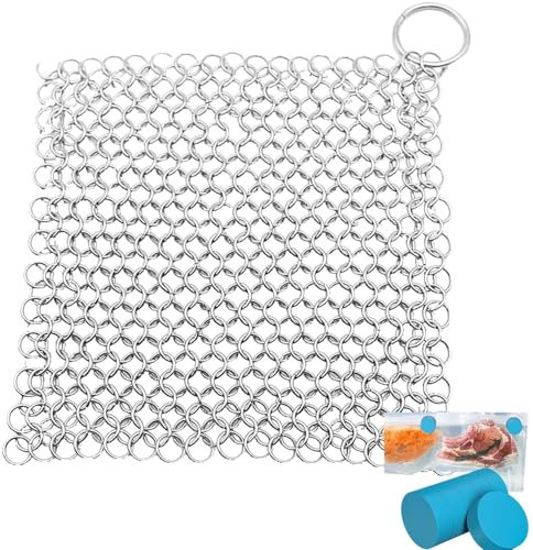 Sous Vide Chain Weight - Stainless Steel Submersion Weight for Full Immersion Cooking | Keeps Bags Fully Submerged for Even Cooking | Chain-mail Mesh Net Compatible Sous Vide Accessory Sinker Weight