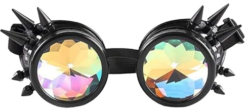 Gwezmxs Lunette Steampunk ‌Réglable de Kaléidoscope Rétro à Pointes pour Cosplsy/Fête à Thème/Carnaval