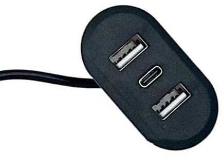 Presa di corrente incorporata 2 USB 1 Tipo C Porta Da Incasso Presa Da Tavolo Trasferimento Dati Veloce Adattatore di Ricarica Per Adattatore USB Per Desktop