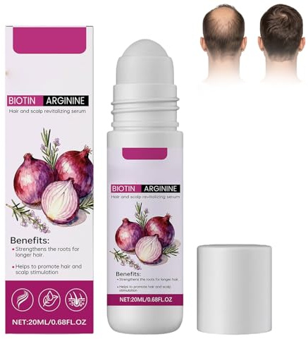 Aoseiens Sérum capillaire avec oignon, romarin, biotine et arginine, cheveux naturels avec oignon, sérum hydratant pour le cuir chevelu et les cheveux