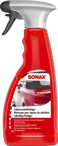 SONAX CabrioverdeckReiniger (500 ml) Beseitigung von Verschmutzungen aus Stoff- und Kunststoffverdecken | Art-Nr. 03092000