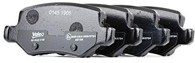 VALEO - Plaquettes de frein First - 301583 - Jeu de 4 plaquettes - Essieu arrière - Entièrement équipés avec accessoires montés