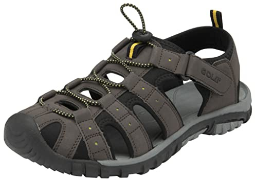 Gola Men's AMP648 Hiking Sandals, Brown (Dark Brown/Black/Sun TB), 9 UK 43 EU