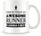 Behind The Glass - Awesome Runner - Printed Sport Mug - Great Gift/Present Idea, Ceramic, 11fl.oz.