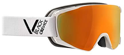 Black Crevice Skibrille – Schladming – Doppelscheibe, Anti-Fog-Beschichtung, UV400 Schutz (White/Black, M (Kopfumfang 55-58 cm))…