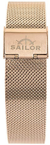 Sailor Damen Herren Edelstahl Armband Style Rosegold o. Silber BSL101-2019-20, Breite Armband:18mm (schmal), Farbe Edelstahl:Rosègold