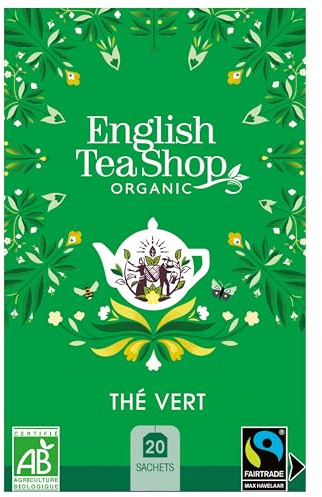 English Tea Shop - Pure Green Tea - 20 Tea Bag Sachets, 40 g